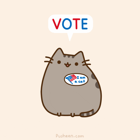 I Voted Election GIF by Pusheen - Find & Share on GIPHY