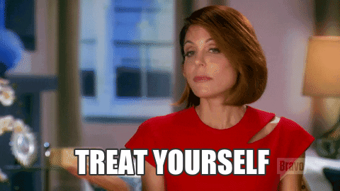 Treat Yourself Bethenny Frankel GIF - Find & Share on GIPHY