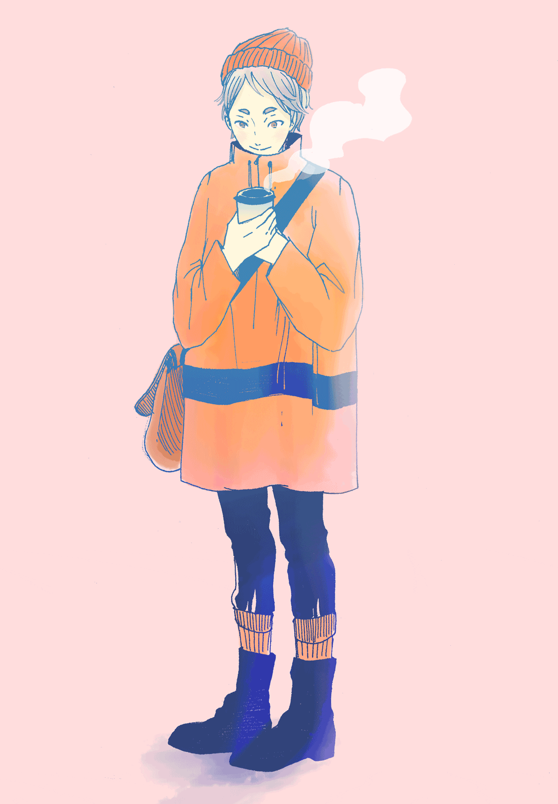 Coffee Winter GIF by Jenny Yu Find & Share on GIPHY