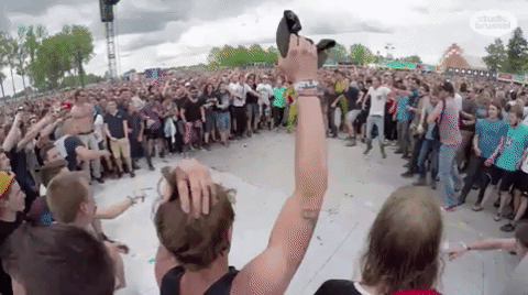 Rock Werchter Moshpit GIF by Studio Brussel - Find & Share on GIPHY