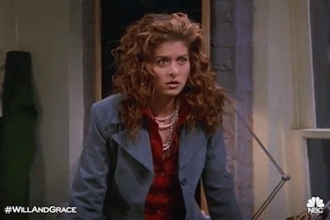 Debra Messing Omg GIF by Will & Grace - Find & Share on GIPHY