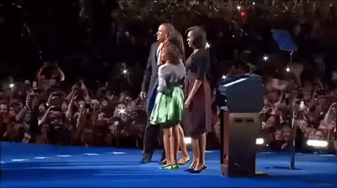 Barack And Michelle Victory Speech 2012 GIF by Obama