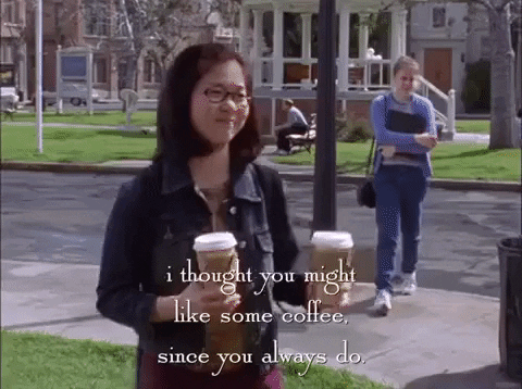 Image result for gilmore girls coffee gif