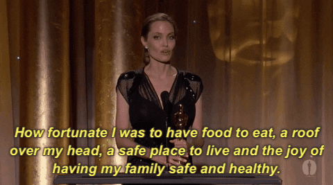 Fortunate Angelina Jolie GIF
