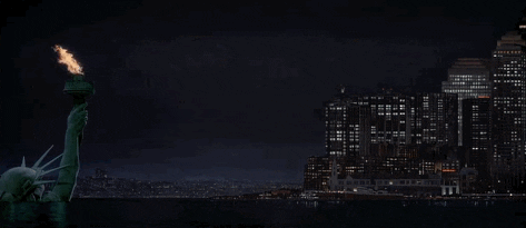 Statue of Liberty Ghostbusters 2 gif