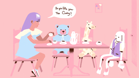 Tea Party Animation GIF by richard a chance