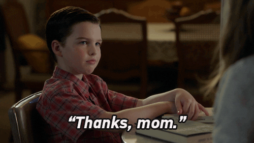 Young Sheldon Thanks Mom GIF by CBS - Find & Share on GIPHY