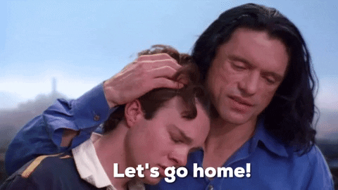 Tommy Wiseau Lets Go Home GIF by The Room - Find & Share on GIPHY