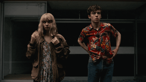 Image result for end of the f***king world gif
