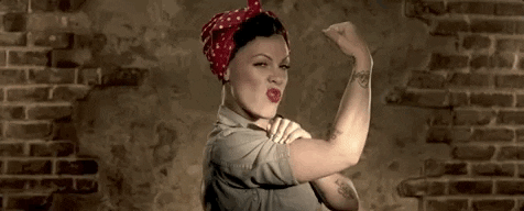 P!NK pink p!nk raise your glass we can do it GIF