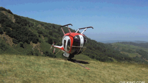 Helicopter  manufacturing Defect best Gif