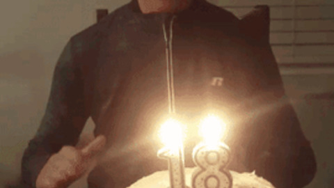 Candle blown in style best Gif