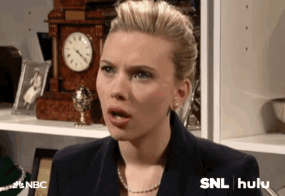 Hulu Saturday Night Live Scarlett Johansson Disbelief Speechless
