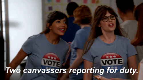 Zooey Deschanel Politics GIF by New Girl - Find & Share on GIPHY