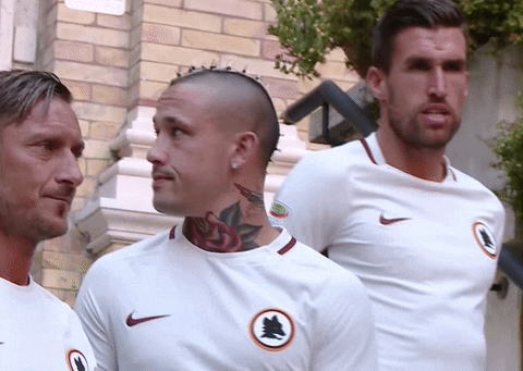 AS Roma dance football soccer walk GIF