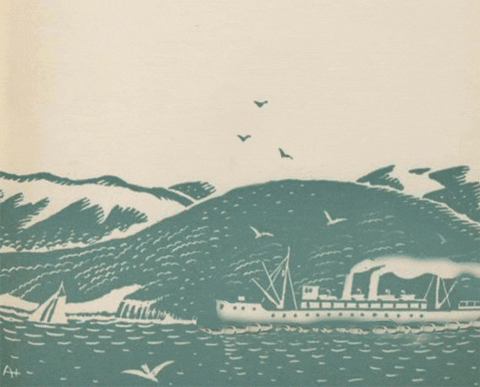 WH Auden Letters from Iceland cover animated gif