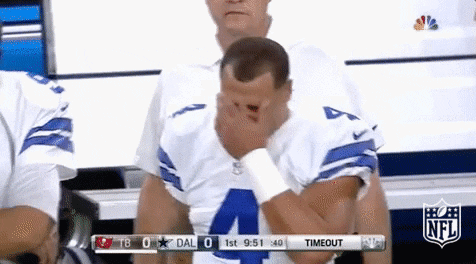 Stressed Dallas Cowboys GIF by NFL - Find & Share on GIPHY