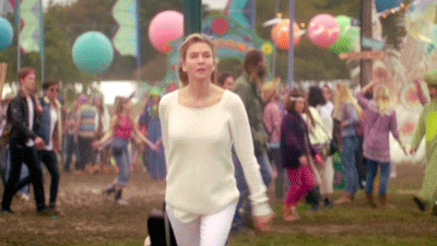 Bridget Jones fail fall awkward festival
