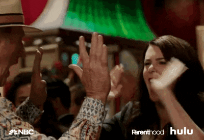 High Five Lauren Graham GIF by HULU - Find & Share on GIPHY