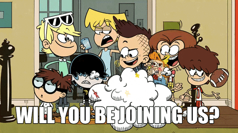 The Loud House crew asking "Will you join us?"
