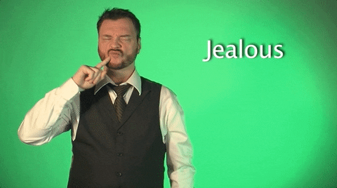 Jealous Sign Language GIF by Sign with Robert - Find & Share on GIPHY
