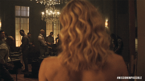 Turning Vanessa Kirby GIF by Mission Impossible - Find & Share on GIPHY