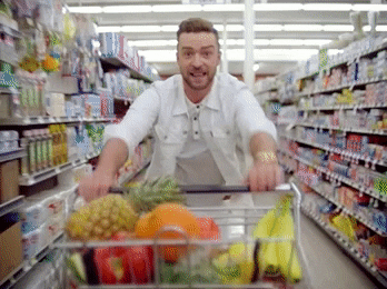 Grocery shopping Justin Timberlake