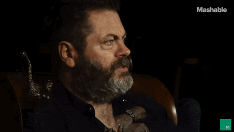 Nick Offerman Shower Thoughts GIF by Mashable - Find & Share on GIPHY