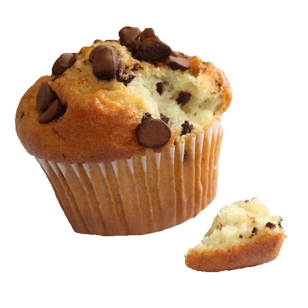 Chocolate Chip Muffin Sticker By Shaking Food GIF for iOS & Android GIPHY