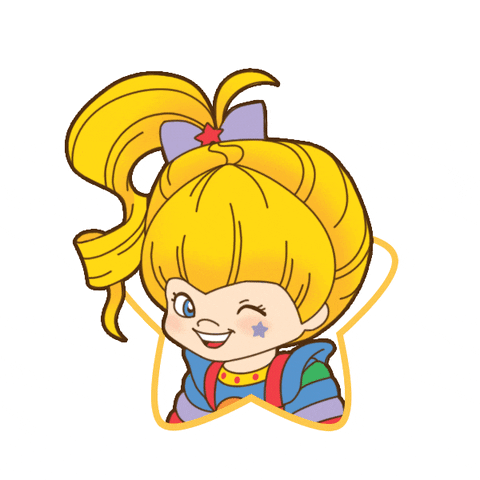 Rainbow Brite winks