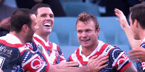 Happy Jake Friend GIF by Sydney Roosters Football Club