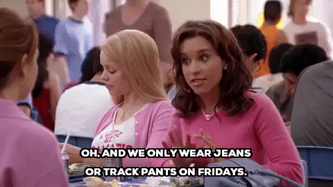 Mean Girls Saying They Only Wear Jeans