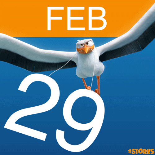 Leap Day Animation GIF by STORKS Find & Share on GIPHY