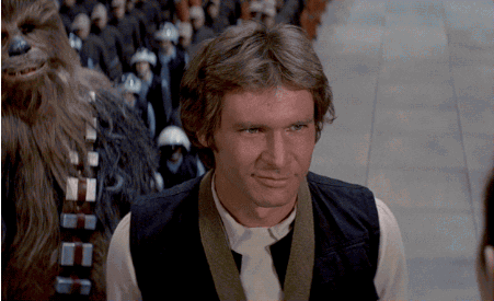 Star Wars wink harrison ford han solo movies
