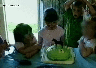 Birthday Surprise in funny gifs