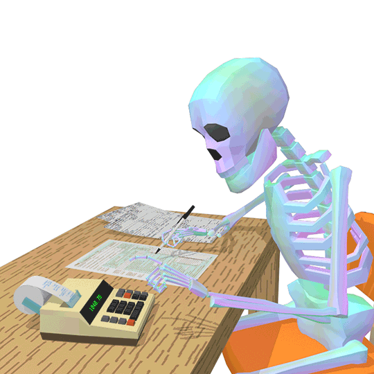 Skeleton Taxes GIF by jjjjjohn - Find & Share on GIPHY