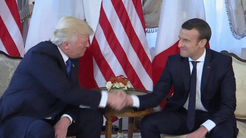 Donald Trump Handshake GIF by Quartz - Find & Share on GIPHY