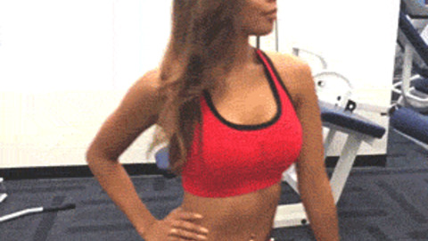 Hot Girl In Gym