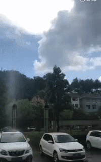 Rain On One Car Only in funny gifs
