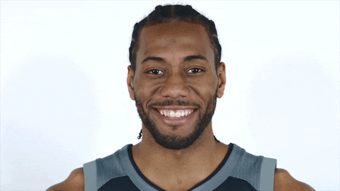 Kawhi Leonard proves he can smile, Is that a smile we see, Kawhi Leonard?!  😅 👊 (🎥: Twitter/NBA on TNT), By theScore
