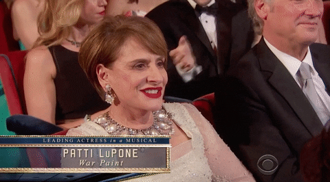 Patti Lupone GIF by Tony Awards - Find & Share on GIPHY