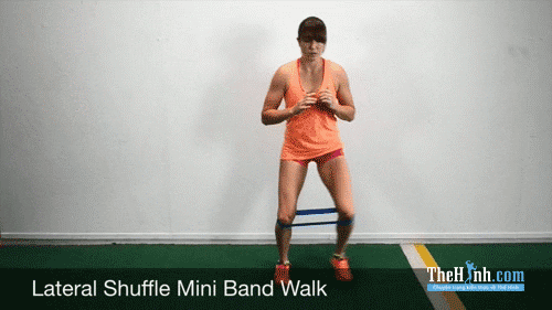 Lateral Shuffle Mini Band Walk - Đi ngang ngẫu nhiên