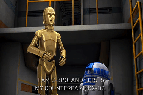 C3-PO y R2-.D2 en serie Clone Wars de Star Wars.- Blog Hola Telcel 