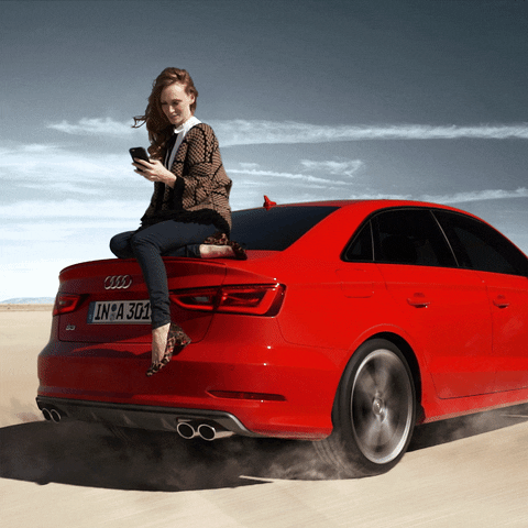 Audi car phone mobile driving