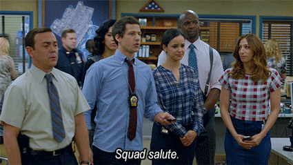 Image result for brooklyn 99 gif group funny
