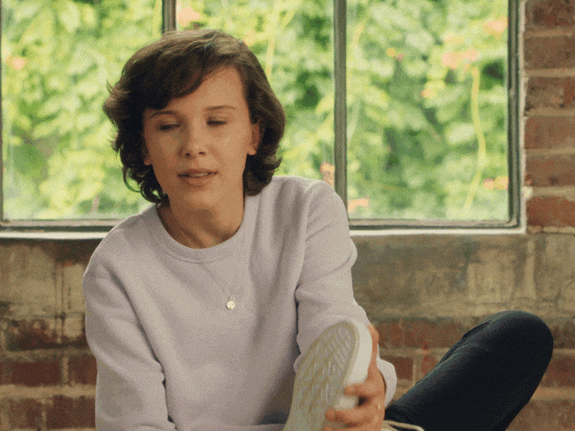 Millie Bobby Brown Hello GIF by Converse - Find & Share on GIPHY