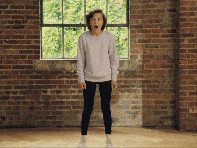 Excited Millie Bobby Brown GIF by Converse - Find & Share on GIPHY