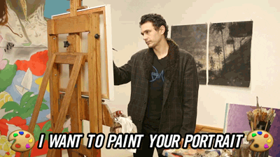 Paining James Franco GIF by (RED)