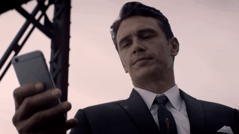 James Franco Phone GIF by FOX Networks Group Greece