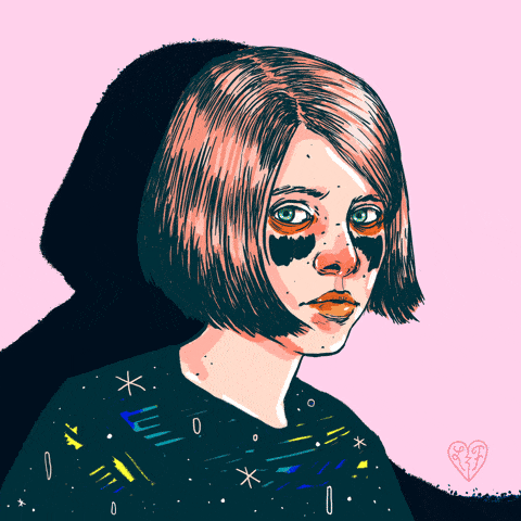 Stars Portrait animated GIF